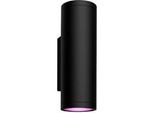 White & Color Ambiance Impress Outdoor Wandleuchte (Niedervolt), Led-Leuchte Schwarz