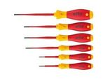 Schraubendreher-Set Softfinish Electric Slimfix, 6-Teilig Rot/Gelb