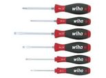 Schraubendreher-Set Softfinish, 6-Teilig Schwarz/Rot