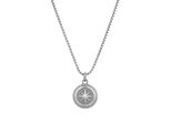 Kette Mit AnhäNger Tom Tailor "Schmuck Geschenk Edelstahl Windrose", Grau, Halsketten, Herren, Edelstahl, L: 55 B: 2,4Mm, B:2,4Mm