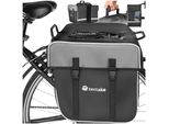 Tectake® Fahrradtasche, FüR Den GepäCkträGer, Mit Schnallenverschluss, Tragegriff Und Reflektorstreifen, 34 X 17 X 30 Cm