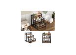 Vicco KüChenregal Fyrk Eiche Rustikal 33 X 34 Cm Mit 3 Offenen FäChern