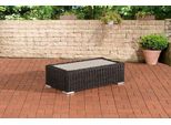 Gartensofa - Holzgartenmöbel - Außenmöbel - Wicker Sofa - Gartenmöbel - Schwarz - 110cm