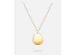 Kette Mit AnhäNger Liebeskind Berlin "Schmuck Geschenk Edelstahl Halskette The Organic", Gold (Gelbgoldfarben), Halsketten, Damen, Edelstahl, L: 50 B: 2Mm, B:2Mm