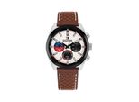 Chronograph Tommy Hilfiger "Hudson", Braun, Creme, Armbanduhren, Herren, Chronograph, Quarzuhr, Armbanduhr, Herrenuhr, Lederarmband, Analog, Stoppfunktion