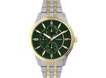 Multifunktionsuhr Timex "Chicago", Gold (Edelstahlfarben, Goldfarben), Armbanduhren, Herren, Quarzuhr, Armbanduhr, Herrenuhr, Edelstahlarmband, Datum, Leuchtzeiger