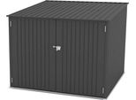 Fahrradbox Tepro "Bike & More Max", Grau (Anthrazit), B:203Cm H:157Cm T:198Cm, Stahl, Aufbewahrungsboxen, Bxtxh: 203X198X157 Cm