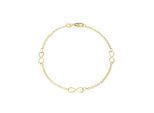 Goldarmband Amor "Infinity/Unendlichkeitsschleife", Gold (Gelbgoldfarben), ArmbäNder, Damen, 18Cm, Gelbgold 375, Goldarmband
