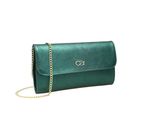 Clutch "Eleganz", Damen, Gr. B/H/T: 26Cm X 15Cm X 5Cm Onesize, GrüN (Jade), Leder, Collezione Alessandro, Taschen, Aus Leder, Mit Separaten FäChern