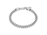 Armband Tom Tailor "Schmuck Geschenk Edelstahl Fuchsschwanzkettenglieder", Silber (Edelstahlfarben), ArmbäNder, Herren, 22Cm, Edelstahl, Armband