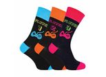 3er-Pack Herren Retro Gaming Lustige Neuheiten Socken mit Videospiel-Motiv