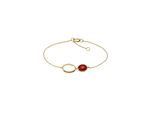 Jamelli Armschmuck 925 Silber vergoldet mit Carneol