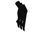 3 Paar Damen-Bambus-Strumpfhosen | Sock Snob | Weiche einfarbige blickdichte Strumpfhosen | Warme schwarze Strumpfhosen - Schwarz