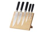 Damastmesser Set 6Tlg, Inkl Messerblock