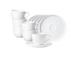 Ritzenhoff & Breker Kaffeetassen Mit Untertassen Skagen 220 Ml 6Er Set