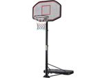 Basketbalpaal für Draussen - Basketballring mit Standard - Kinderbasketballpaal - Verstelbarer Basketballpaal - 218 bis 306 cm - Rot