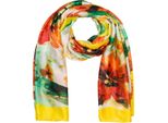 Schal styleBREAKER "Schal Mit Aquarell Blumen Muster", Damen, Gelb, Obermaterial: 100% Viskose Cv., Modisch, ModetüCher Schal
