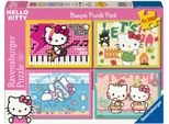 Puzzle Ravensburger "Los Geht's, Hello Kitty", Bunt, Puzzles, Kinderb:36Cm H:26Cm, Pappe, Motiv, Made In Europe, B:36Cm H:26Cm