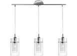 Searchlight Pendelleuchte "Duo I 3Lt Pendelleuchte", Chromfarben, H: 130Cm, 1 Stk., Leuchten, Pendelleuchte