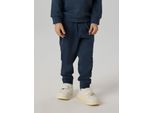 Sweathose name it "Nmmvimo SWE Pant BRU Noos", Jungen, Gr. 104, N-Gr, Blau (Schwarz Sapphire), Sweatware, Obermaterial: 60% Baumwolle, 40% Polyester, Unifarben, Regular Fit Normal, Hosen Sweathose