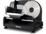 Elektrischer Allesschneider Edelstahl - Verstellbare Küchenmaschine 0 bis 15mm 2 Klingen Wurstschneidemaschine Brotschneidemaschine,