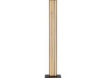 Globo Lighting Stehlampe "Hayden", Schwarz Matt, 1, H: 140Cm, 1 Stk., Leuchten, Stehleuchte Schwarz & Holzoptik, FußTrittschalter, Warmes Licht, Stehlampe