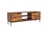 Wohnling Lowboard Sheesham Massivholz 147X51X38 Cm