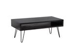 Wohnling WL6.841 Couchtisch Schwarz Mango 100 Cm X 50 Cm X 40 Cm