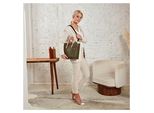 Ella Handtasche L für Damen, Frauen Tasche groß, Damenhandtasche in schwarz