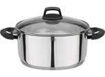 Bratentopf Gsw "Como", Silber (Edelstahlfarben), H:11,5Cm Ø:24Cm, TöPfe, Bratentopf, Induktion