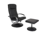 Relaxsessel Siena Mit Hocker ~ Schwarz