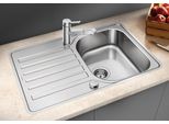 KüChenspüLe Blanco "Lantos 45 S-IF Compact", Edelstahl BüRstfinish, B:76,8Cm, Edelstahl, KüChenspüLen