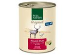 Real Nature Nourriture Humide Chien Adulte Cerf & Poulet 6X800 G