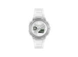Digitaluhr Lacoste "LC33", Weiß, Weiß, Weiß, Armbanduhren, Damen, Digitaluhr, Quarzuhr, Armbanduhr, Damenuhr, Herrenuhr, Silikonarmband, Analog