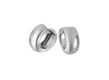 Paar Creolen Firetti "Schmuck Geschenk Silber 925 Klappcreole GläNzend", Silber (Silberfarben), Ohrringe, Damen, 11,3Mm, Silber 925 (Sterlingsilber)