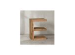 Kadima Design Beistelltisch "E" Cube Nako: Akazienholz, E-Konstruktion, 45X30 Cm, 60 Cm HöHe, Handgefertigt.