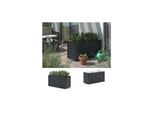 Ok-Living Hochbeet Anthrazit 120 X 60 Cm