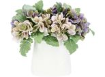 Kunstblume Otto Home "Hortensienbusch", Lila (Violett), B:30Cm H:30Cm, Keramik, Kunststoff, Polyester, Kunstpflanzen, In Keramikvase