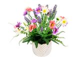 Kunstpflanze Otto Home, Bunt (Rosa, Lavender, Weiß), B:30Cm H:34Cm L:28Cm, Polyester, Kunstpflanzen, Kunstpflanze