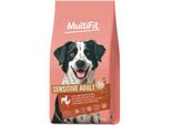 Multifit Nourriture SèChe Pour Chien Sensitive Adult Avec Agneau, Volaille & Riz 12 Kg