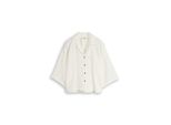 Tom Tailor Damen Oversize Musselin Bluse Aus Baumwolle, Weiß, Uni, Gr. 44