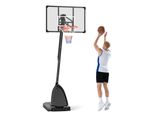 SPORTNOW Basketballständer 236–293 cm Basketballkorb mit Ständer, Rollen Stahl