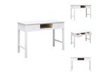 vidaXL Schreibtisch Weiß 110×45×76 cm Holz - Schreibtische