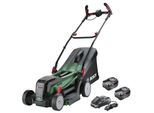 Bosch Home & Garden Universalrotak 2X18V-37-550 Akku-RasenmäHer 18,0 V FüR Bis Zu 550 M², Mit 2 Akkus