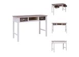vidaXL Schreibtisch Braun 110 × 45 × 76 cm Holz - Schreibtische