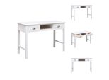vidaXL Schreibtisch Weiß 110×45×76 cm Holz - Schreibtische