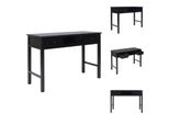vidaXL Schreibtisch Schwarz 110×45×76 cm Holz - Schreibtische