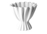 Tischvase Fink "Janne", Sanftes Weiß, B:18Cm H:16,5Cm T:18Cm Ø:18Cm, Vasen