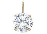 KettenanhäNger Firetti "Schmuck Geschenk Gold 375 Halsschmuck AnhäNger SolitäR", Gelbgoldfarben, Kristallweiß, Kristallweiß, SchmuckanhäNger, Damen, Gelbgold 375, 0,57 G, KettenanhäNger, Mit Zirkonia (Synth.)