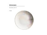 MäSer Dessertteller-Set, Steinzeug Aquarellia Weiß, Lila